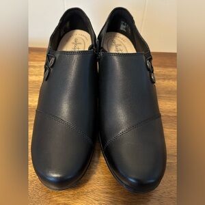 Women’s Clark Black Shoes-Emslie Warren